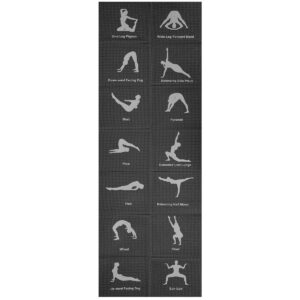 SULANKSTOMAS JOGOS KILIMĖLIS 1700x600x5MM JUODAS ENERO FIT 1001241 - Image 4