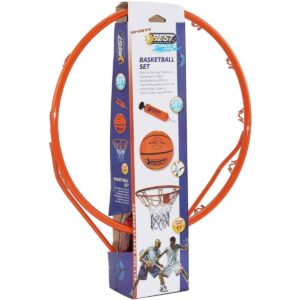 KREPŠINIO LANKAS 45CM SU KAMUOLIU IR POMPA BEST SPORTING 640347