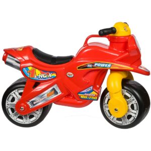 BALANSINIS MOTOCIKLAS PASPIRTUKAS SPEED ENERO 68x29x49/32CM GELTONAS RAUDONAS 1014081 - Image 2