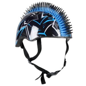 VAIKIŠKAS REGULIUOJAMAS DVIRAČIO ŠALMAS NO FEAR MOHAWK D.(48-52CM) JUODAS/MĖLYNAS 1079851 - Image 2