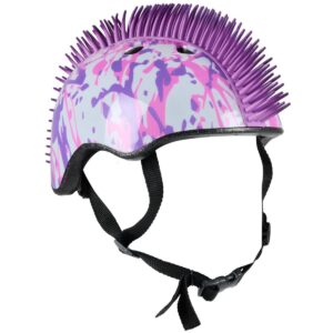 VAIKIŠKAS REGULIUOJAMAS DVIRAČIO ŠALMAS NO FEAR MOHAWK D.(48-52CM) BALTAS/VIOLETINIS 1079868 - Image 6