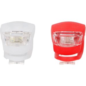 SILIKONINIŲ LED DVIRAČIO ŽIBINTŲ RINKINYS PRIEKINIS IR GALINIS DUNLOP 2053202 - Image 2