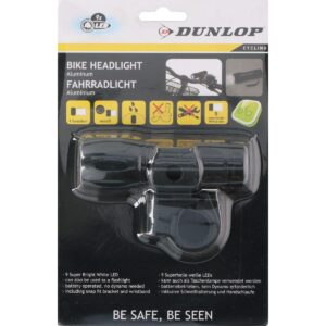 PRIEKINIS DVIRAČIO ŽIBINTAS 2-IN-1 9 LED DUNLOP 416885 - Image 9