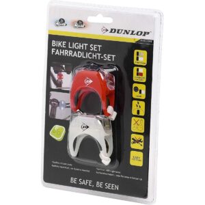 SILIKONINIŲ LED DVIRAČIO ŽIBINTŲ RINKINYS PRIEKINIS GALINIS DELUXE 2 LED DUNLOP 417929 - Image 5