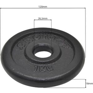 KETAUS SVORIS JUODAS 1 KG ENERO FIT fi26,5 1VNT. 585203 - Image 9
