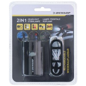 DVIRAČIO ŽIBINTAS 2-IN-1 SU USB ĮKROVIMU, LAIKIKLIS TVIRTINIMUI ANT ŠALMO DUNLOP 472843