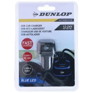 AUTOMOBILINIS ĮKROVIKLIS MULTI USB A + USB C DUNLOP 242170 - Image 8
