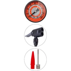 XQMAX PRO DVIRAČIO IR DIRBTUVIŲ POMPA 160Psi (11Bar) SU MANOMETRU, MAŽAS PAGRINDAS 101754 - Image 5