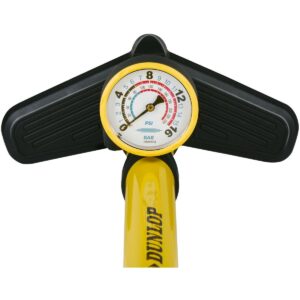 DIRBTUVĖS IR DVIRAČIO POMPA 230PSI (16BAR) SU MANOMETRU GELTONA DUNLOP 255255 - Image 4