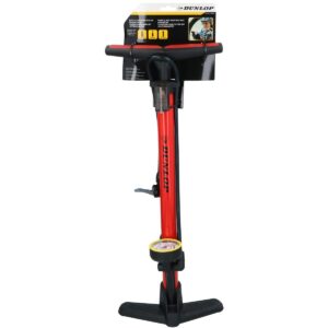 DUNLOP DVIRATININKO DIRBTUVIŲ POMPA 230 PSI (16Bar) SU MANOMETRU RAUDONA 573779 - Image 5