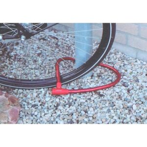 SPIRALINIS DVIRAČIO UŽRAKTAS SU RAKTU, GYVATĖS FORMOS, 18MMx80CM, RAUDONAS, DUNLOP 563749