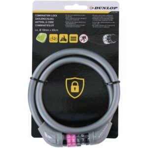 DVIRAČIO UŽRAKTAS KABELINIS SU KODU 1.0x65CM PILKAS DUNLOP 1042510