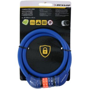 DVIRAČIO UŽRAKTAS KABELINIS SU KODU 1.0x65CM MĖLYNAS DUNLOP 1042503