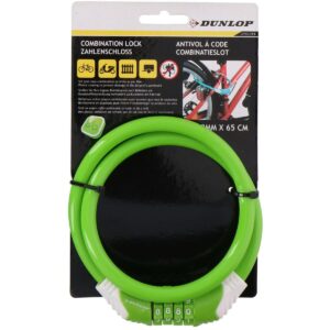 SPIRALINIS DVIRAČIO UŽRAKTAS SU KODU 10MMX65CM ŽALIAS DUNLOP 1042824