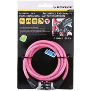 DVIRAČIO SPYRALINIS UŽRAKTAS SU KODU 0.6x120CM ROŽINIS DUNLOP 1042701 - Image 2