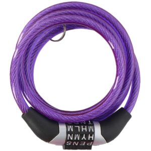 SPIRALINIS DVIRAČIO UŽRAKTAS SU KODU 0.6x120CM VIOLETINIS DUNLOP 1042688 - Image 3