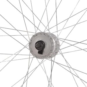 28 COLI PRIEKINIS RATAS SU SHIMANO STEBULE, JUODAS RATLANKIS 1050249 - Image 3
