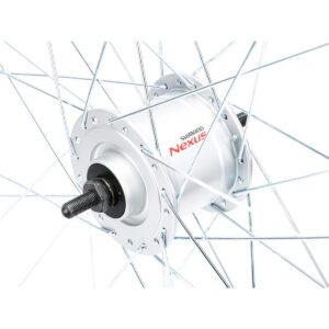 28 COLI PRIEKINIS RATAS SU SHIMANO STEBULE, JUODAS RATLANKIS 1050249 - Image 4