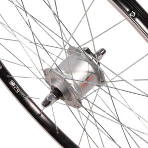 28 COLI PRIEKINIS RATAS SU SHIMANO STEBULE, JUODAS RATLANKIS 1050249 - Image 8