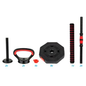 KOMPOZITINIS KETTLEBELL SVARMUO 4-VIENAME 20KG ENERO FIT 1039206 - Image 10