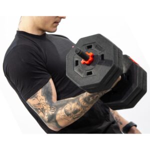 KOMPOZITINIS KETTLEBELL SVARMUO, ATSISPAUDIMŲ RANKENOS 3-VIENAME 10KG EB FIT 1039183 - Image 9