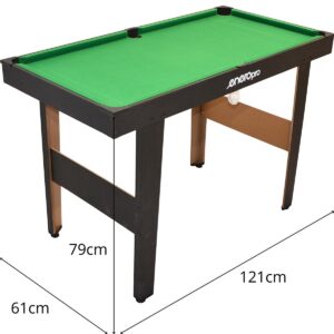 BILIARDO STALAS ENERO PRO 121x61x79CM JUODAS 1057965 - Image 7