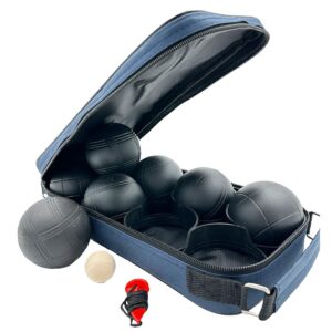 PETANKĖS RUTULIAI 8 VNT. - BOULE PETANQUE JUODI DĖKLAS ENERO PRO 1046617