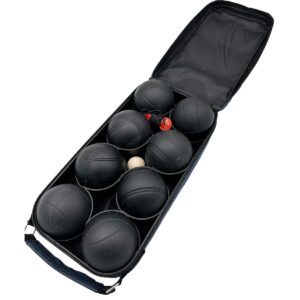 PETANKĖS RUTULIAI 8 VNT. - BOULE PETANQUE JUODI DĖKLAS ENERO PRO 1046617 - Image 2