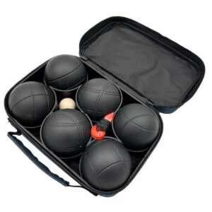 PETANKĖS RUTULIAI 6 VNT. - JUODI BOULE PETANQUE RINKINYS SU DĖKLU ENERO PRO 1046624 - Image 2