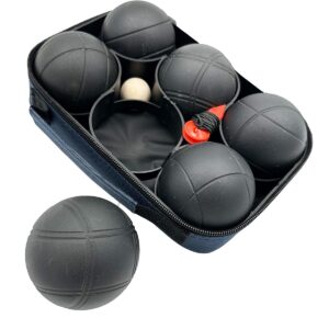 PETANKĖS RUTULIAI 6 VNT. - JUODI BOULE PETANQUE RINKINYS SU DĖKLU ENERO PRO 1046624 - Image 4