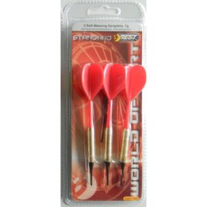 PLASTIKINĖS SMIGINIO STRĖLYTĖS DART 3VNT SAUGIOS RAUDONOS BEST SPORTING 1050201 - Image 2