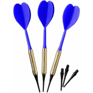 PLASTIKINĖS SMIGINIO STRĖLYTĖS DART 3VNT SAUGIOS MĖLYNOS BEST SPORTING 1050195