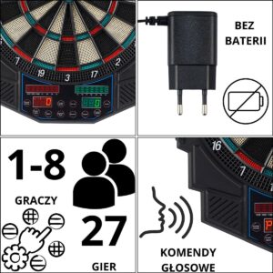 ELEKTRONINIS SMIGINIS SU MAITINIMO BLOKU IR 4 SKAIČIUOKLIAIS 49CM ENERO PRO 1063713 - Image 4