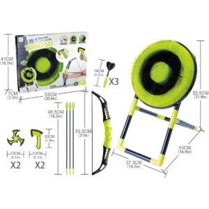 4-IN-1 ŽAIDIMŲ RINKINYS SMIGINIS LANKAS KIRVUKAS ŠURIKENAS 1066783 - Image 2
