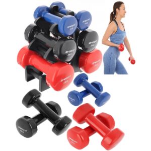 VDB 12KG HANTELIŲ RINKINYS SU STOVU ENERO FIT 337828 - Image 3