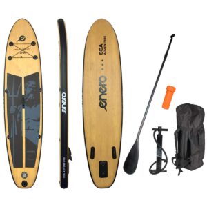 RINKINYS - PRIPUČIAMA SUP LENTĖ 145KG NEPTUN WOODEN ENERO 320x76x15CM 1039473