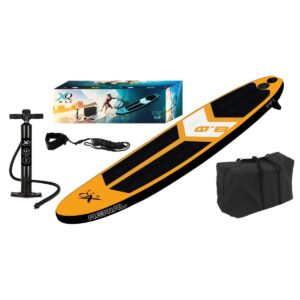 RINKINYS - SUP LENTĖ 90KG PRIPUČIAMA BANGLENTĖ 245x57x10CM ORANGE 7081087