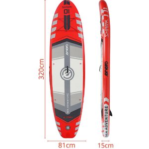 RINKINYS - PRIPUČIAMA SUP LENTĖ 150KG ENERO 320x81x15CM SHARK 1079059 - Image 10