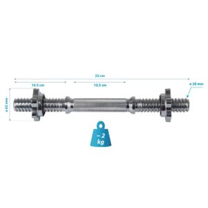 TRUMPAS GRYFAS 35 CM + SPAUSTUKAI ENERO FIT fi28MM 1039886 - Image 5