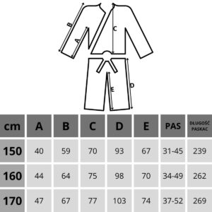 KIMONO ENERO PROFESSIONAL KARATE 170CM 8OZ 1020495 - Image 6