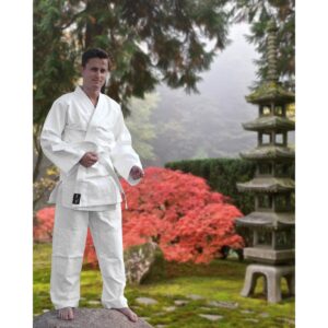 KIMONO ENERO JUDO AIKIDO 170CM BALTAS 1020556 - Image 2