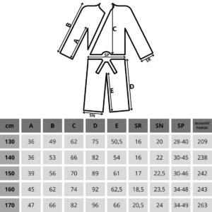 KIMONO ENERO JUDO AIKIDO 160CM MĖLYNAS 1057668 - Image 5