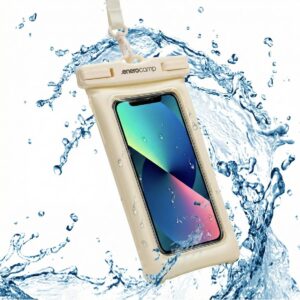 VANDENIUI ATSPARUS DĖKLAS TELEFONUI 12X22CM TPU PLŪDURIUOJANTIS ENERO CAMP KREMINIS 1077581