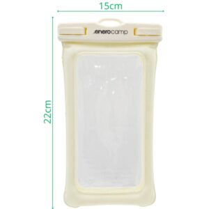 VANDENIUI ATSPARUS DĖKLAS TELEFONUI 12X22CM TPU PLŪDURIUOJANTIS ENERO CAMP KREMINIS 1077581 - Image 7