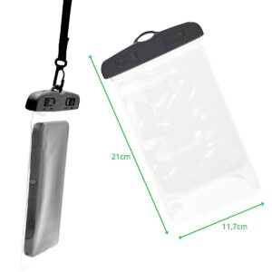 VANDENIUI ATSPARUS DĖKLAS TELEFONUI 11,7X21CM PVC JUODAS GRUNDIG 1083223 - Image 3