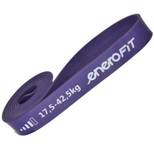 GUMINĖ PASIPRIEŠINIMO JUOSTA POWER BAND 17,5-42,5KG VIOLETINĖ ENERO FIT 1003801 - Image 2