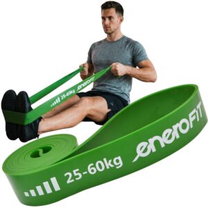 GUMINĖ PASIPRIEŠINIMO JUOSTA POWER BAND 25-60KG ŽALIA ENERO FIT 1003818