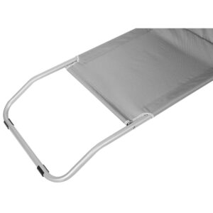 SULANKSTOMAS PAPLŪDIMIO GULTAS SU STOGELIU IR RATUKAIS 116x62x62-90CM PILKAS 1055787 - Image 7