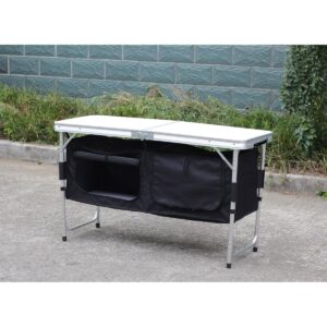 SULANKSTOMAS TURISTINIS KEMPINGO STALAS 120x47x70/62/54CM SU SPINTELĖ 33X30X36CM 1031934 - Image 3