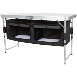 SULANKSTOMAS TURISTINIS KEMPINGO STALAS 120x47x70/62/54CM SU SPINTELĖ 33X30X36CM 1031934 - Image 4